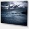 Designart - Sochi Sea Storm in Blue - Modern Landscape Wall Art Canvas